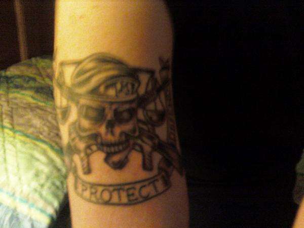 Security Forces Deaths Head tattoo