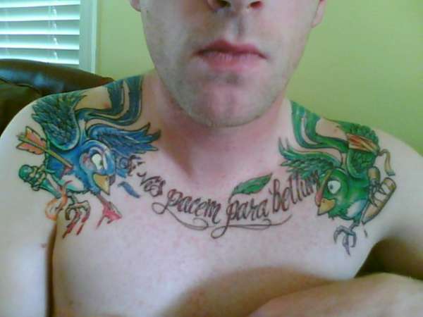 Shoulders/collar tattoo