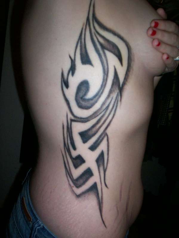 Side Tribal tattoo