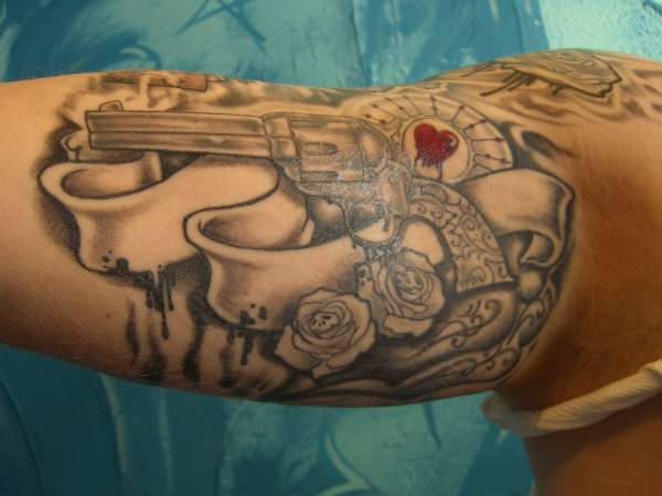 Turks inner arm tattoo