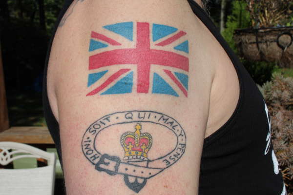 Union (British) flag tattoo