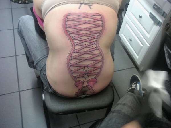 corset down back tattoo