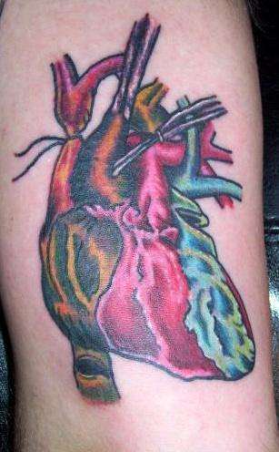 hurt heart tattoo