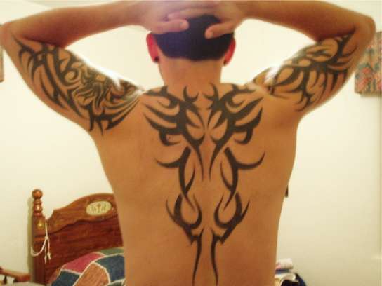 My back and arms tattoo