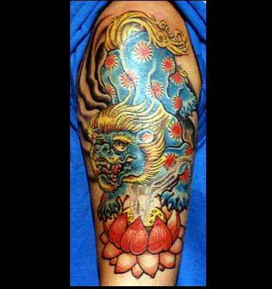 Foo Dog tattoo