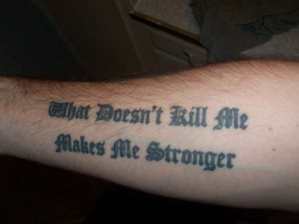 my fav saying tattoo