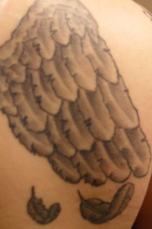 one winged angel tattoo