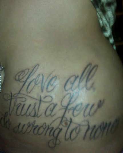 quote tattoo