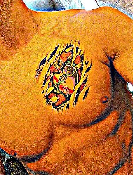 sacred heart tattoo