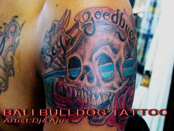 skull&roses tattoo