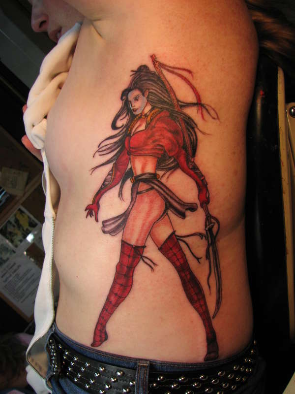 warrior woman tattoo