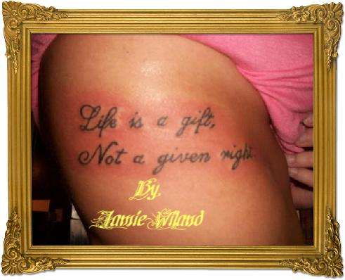 words tattoo