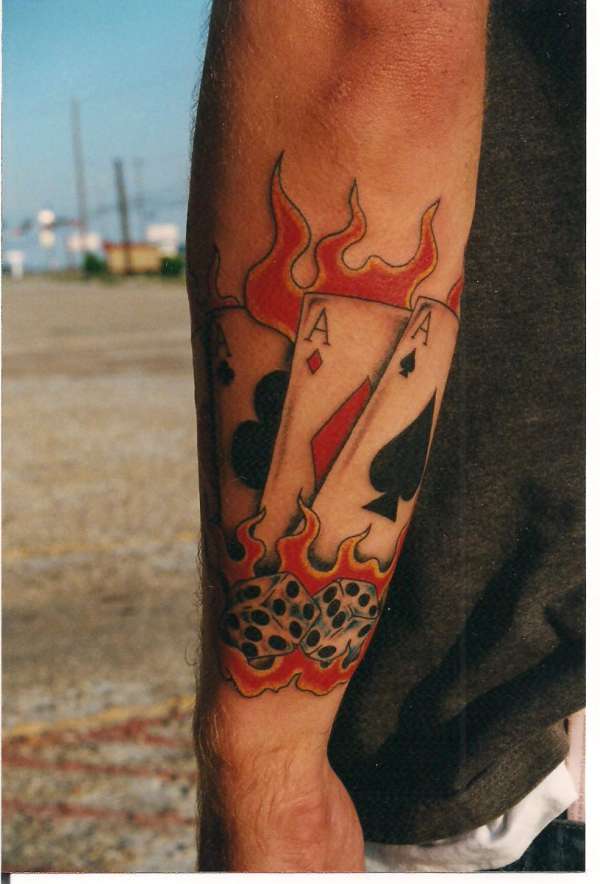 Card and Dice tattoo