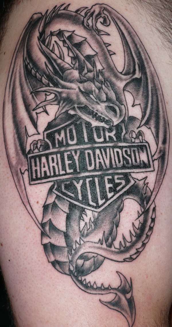 HD & Black Dragon tattoo