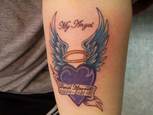 angel tattoos in memory of mom