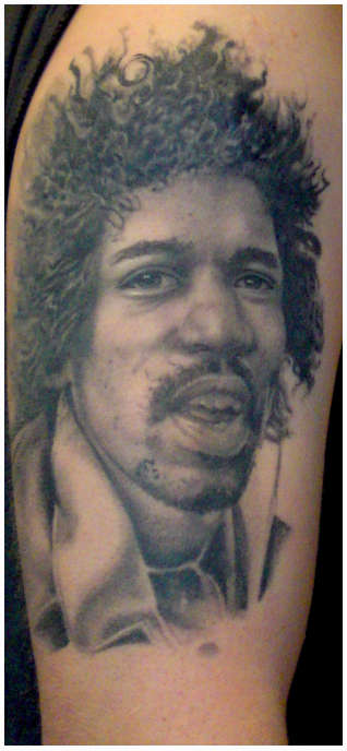 Jimi Hendrix tattoo