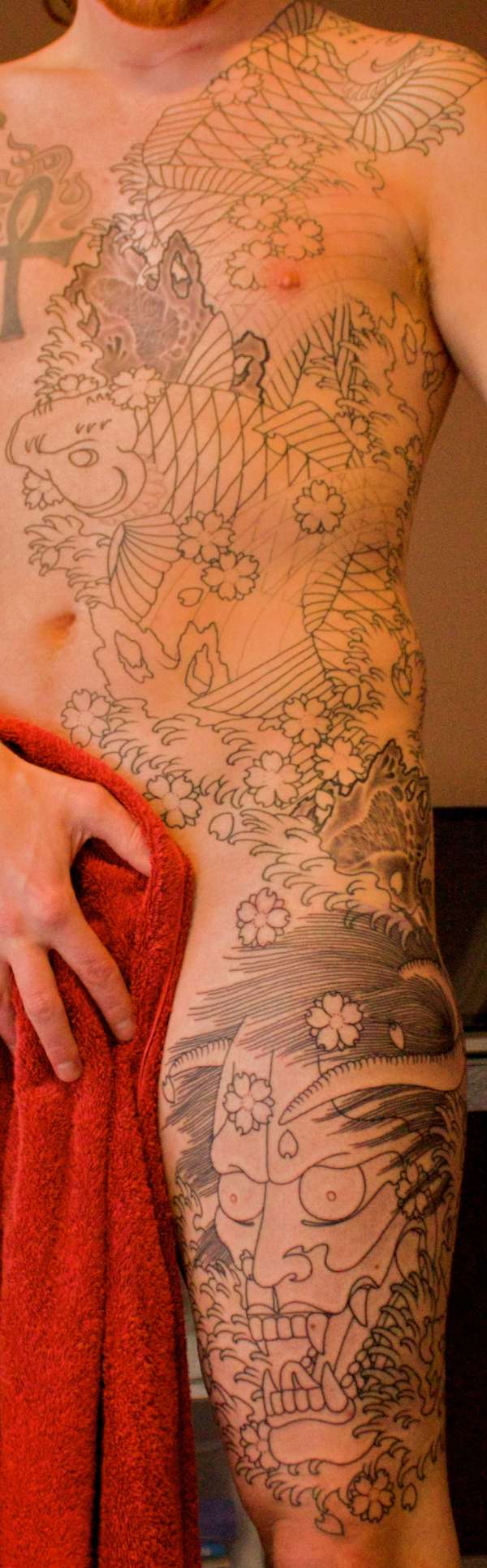 Koi fish side panel - Extended tattoo