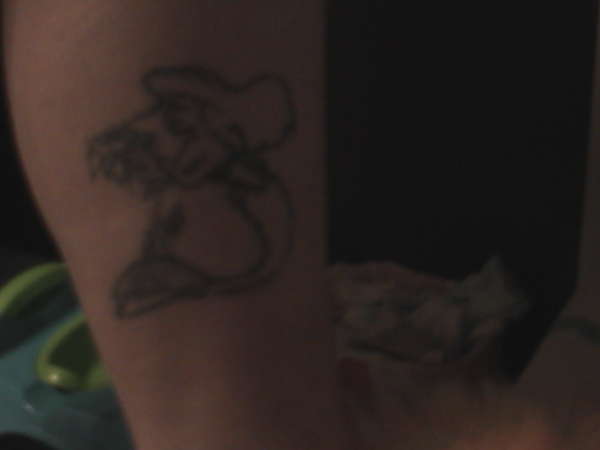 My mermaid Tattoo on my leg tattoo