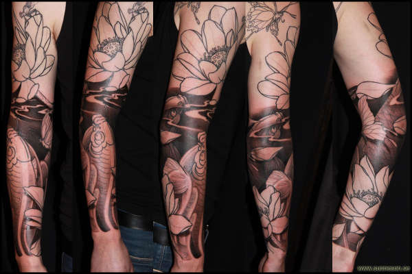 My sleeve so far. tattoo