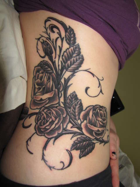 Roses Tattoo Finished tattoo