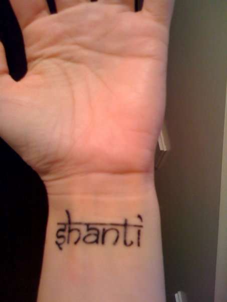 Shanti tattoo