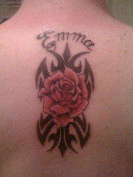 Tribal Rose tattoo