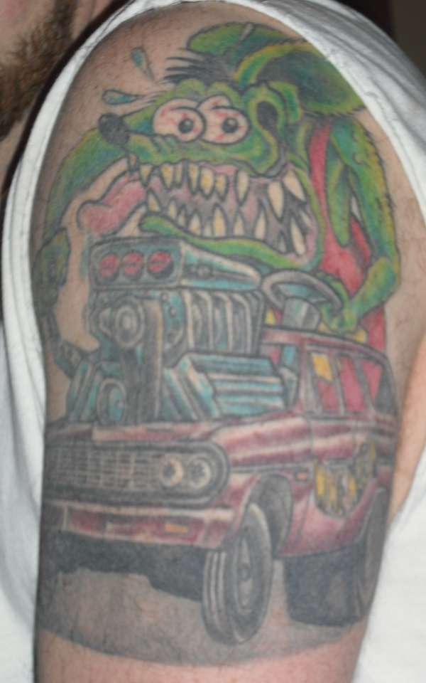rat fink tattoo truck