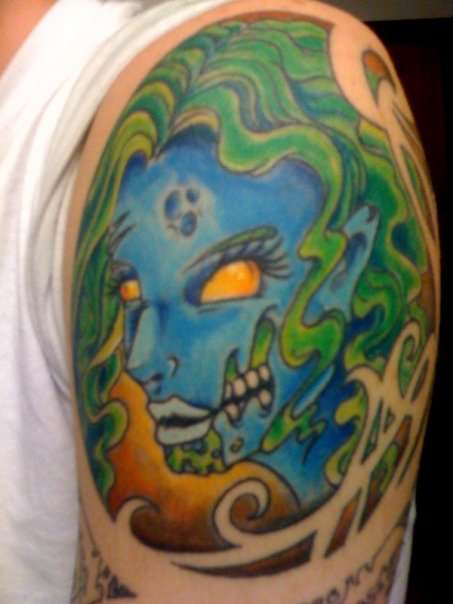 Zombie Shoulder tattoo