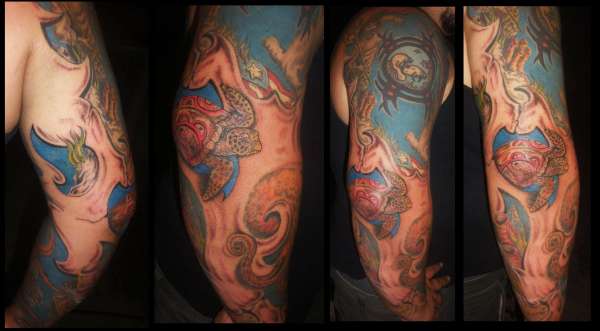 arm sleeve ( marine theme) tattoo
