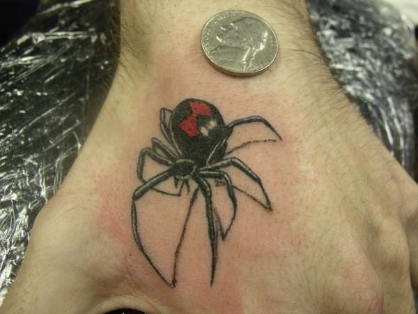 black widow tattoo