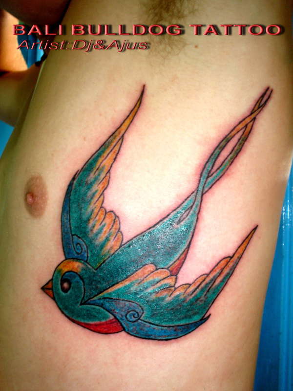 classic bird tattoo