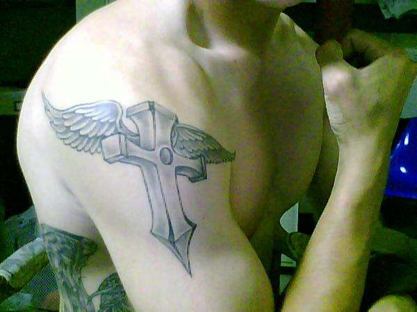 cross tat tattoo