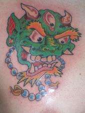 demon tattoo