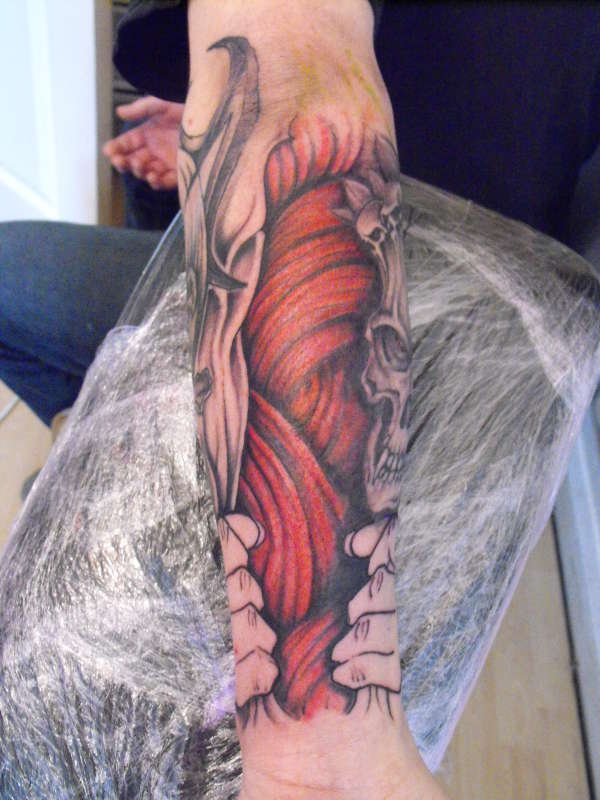 gaz arm tattoo