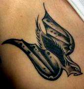 traditional bat tattoo