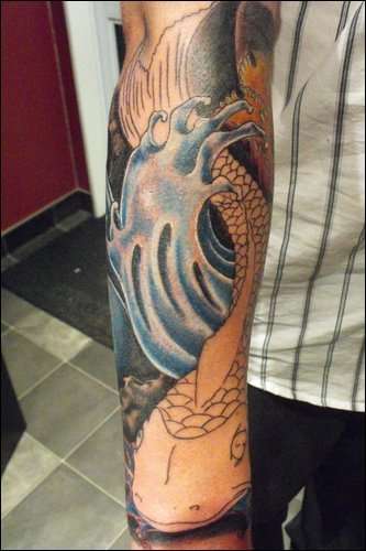 koi in progress tattoo