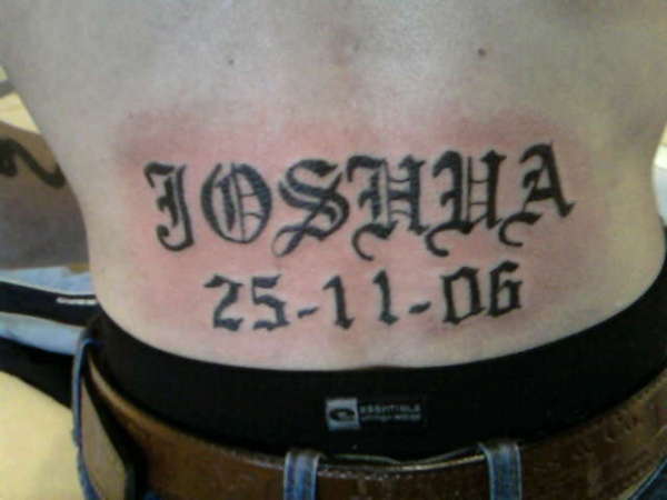 lower back tattoo