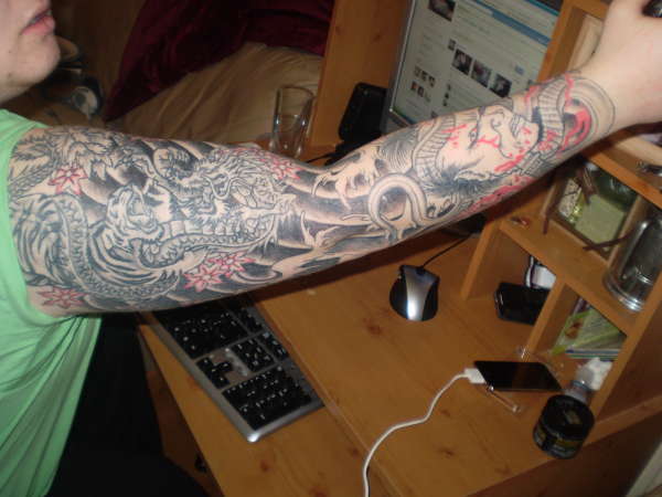 other side of my japanese sleeve tattoo