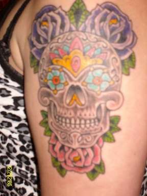 sugar skull tattoo