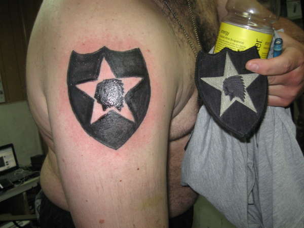 Army patch tattoo