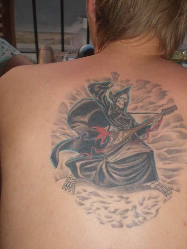 Death (DiscWorld) tattoo