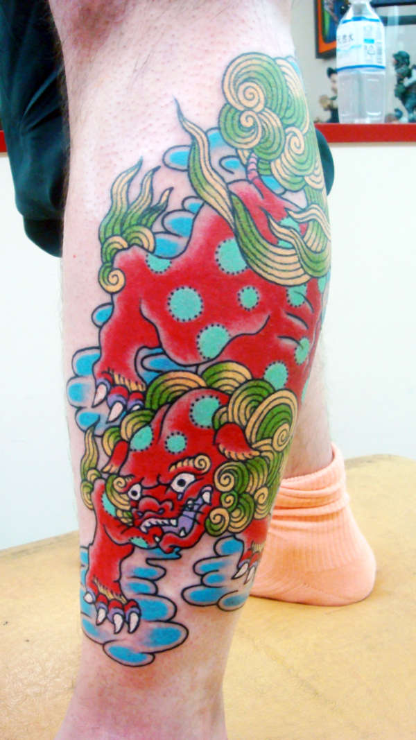 Foo Dog ( or Chinese Lion) tattoo
