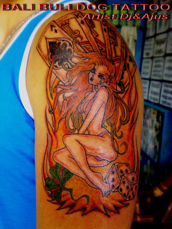 GIRL &CARD tattoo