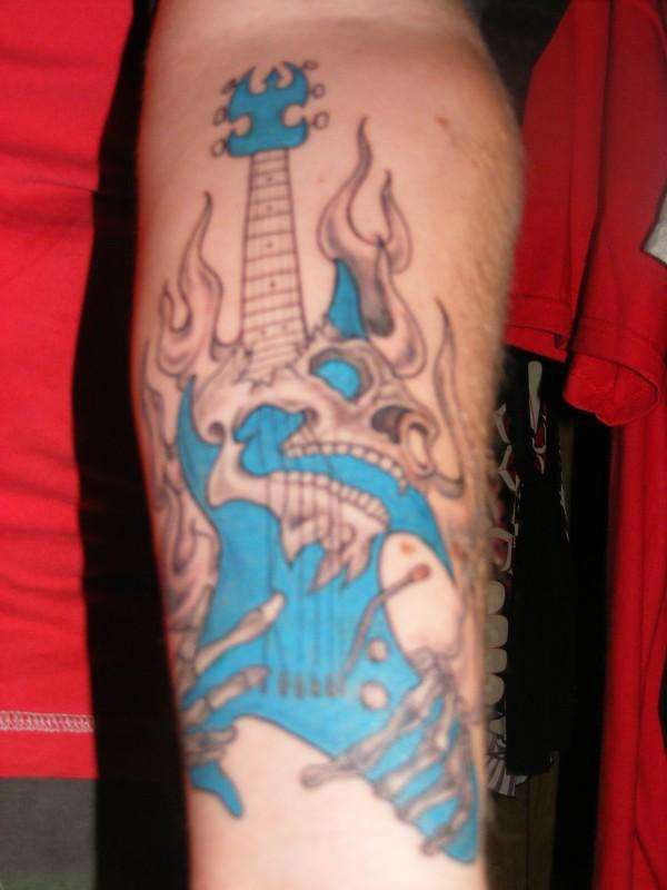 Guitar tattoo