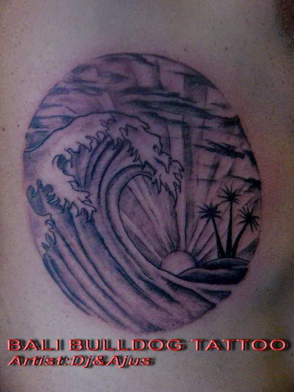 wave tattoo wave tattoo