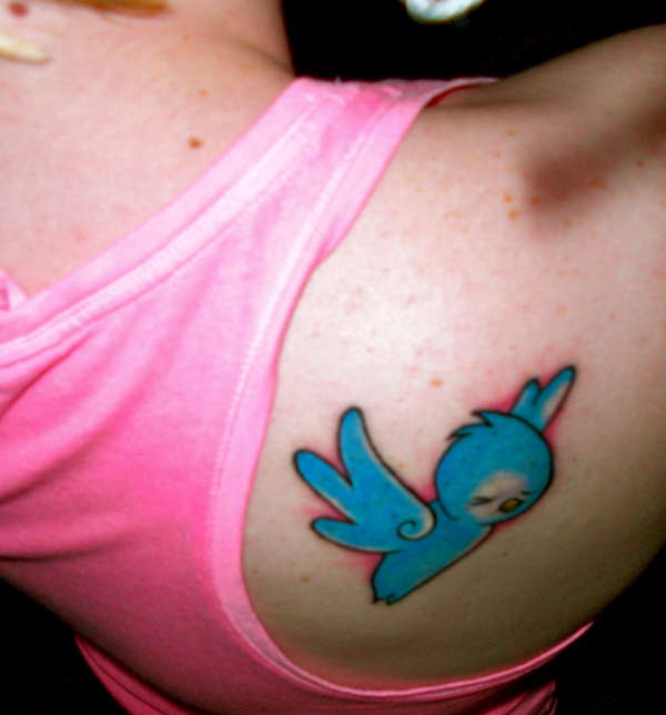 Kurt Halsey Blue Bird tattoo