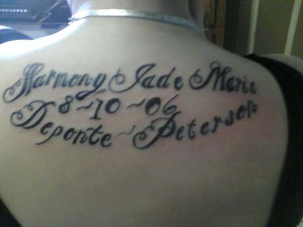 Lettering tattoo