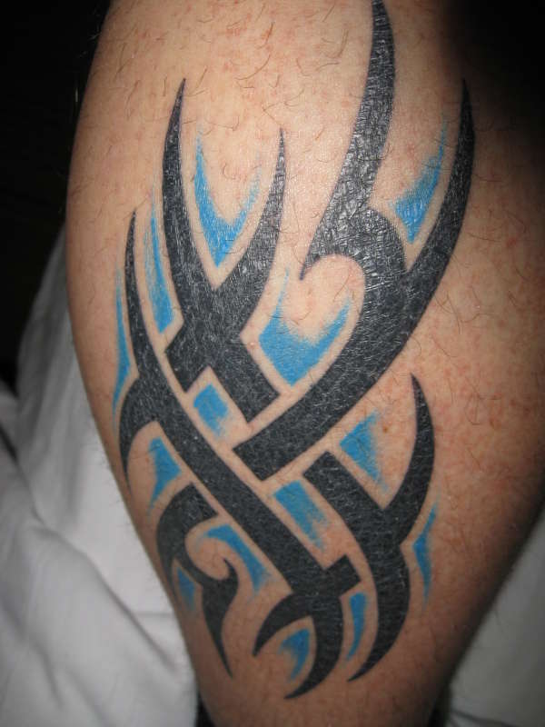 My Calf Tribal tattoo