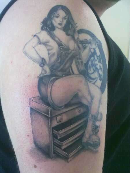 Pin-up Girl tattoo