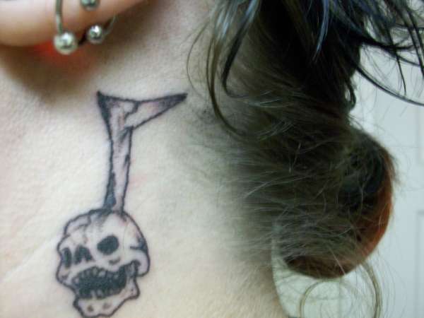 Skull Music Note tattoo